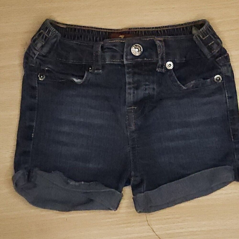 7 For All Mankind Toddler Girls Denim Shorts 18 Months